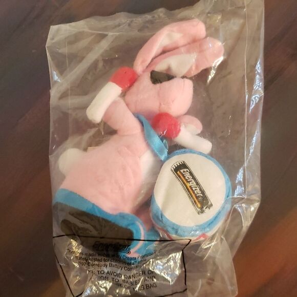 Vintage 1997 Energizer Bunny Beanie Toy - 7" - Picture 1 of 7